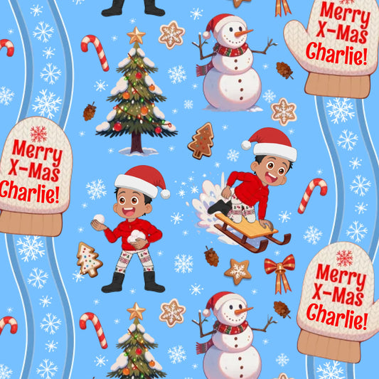 Holiday Snow Gift Wrap