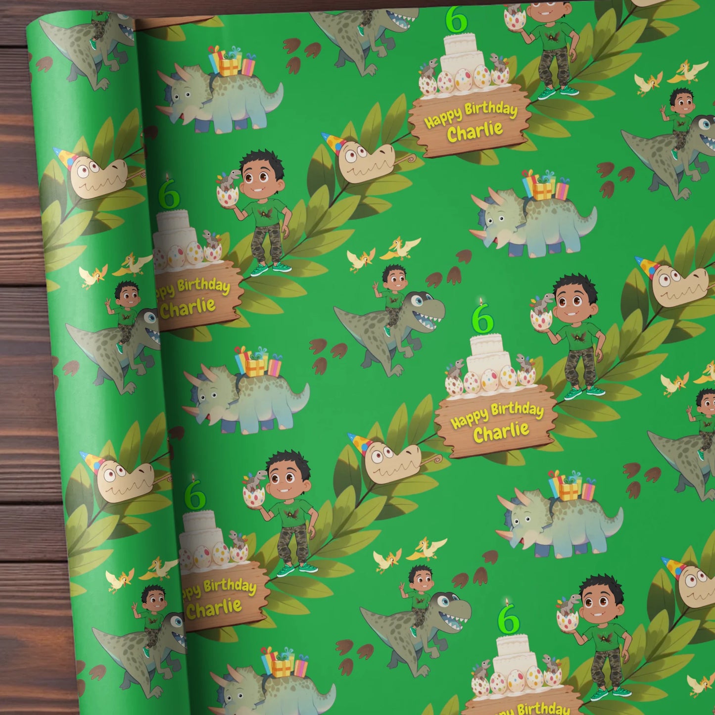 Dinosaur Wrapping Paper