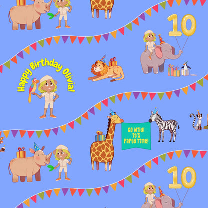 Zoo Keeper Wrapping Paper