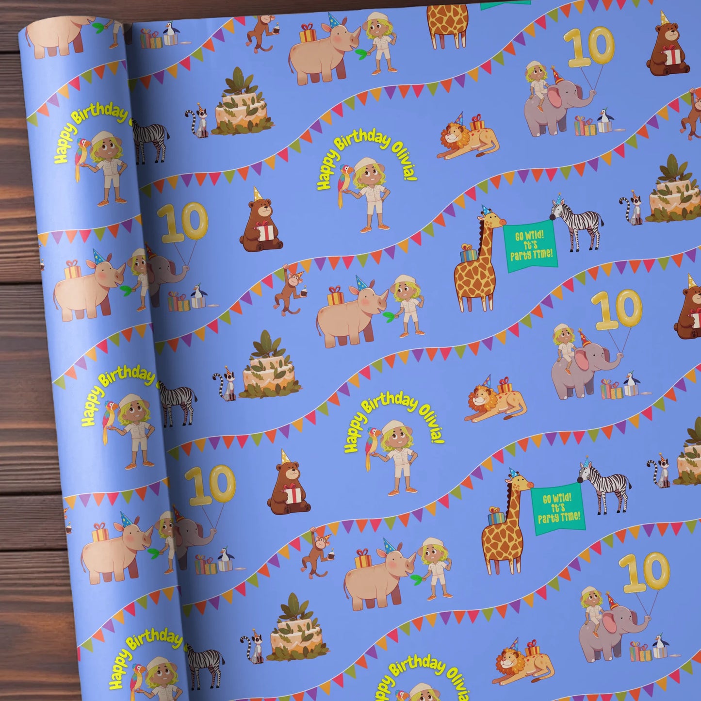 Zoo Keeper Wrapping Paper