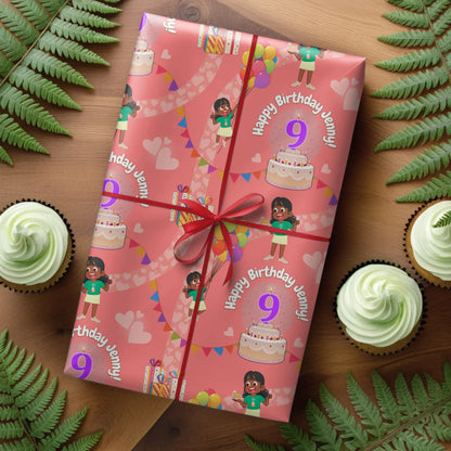 Pink Hearts Wrapping Paper