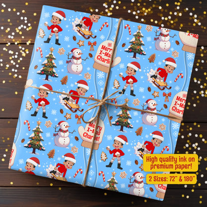 Holiday Snow Gift Wrap
