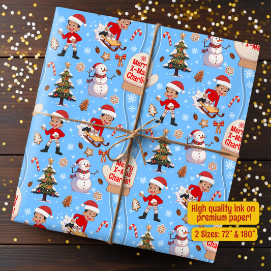 Holiday Snow Gift Wrap