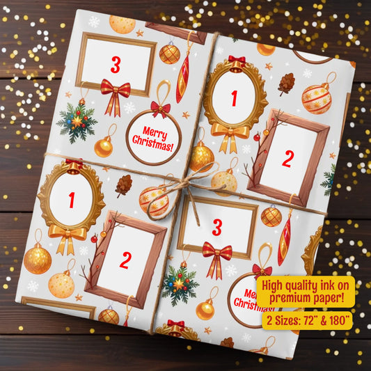 Christmas Frames Gift Wrap