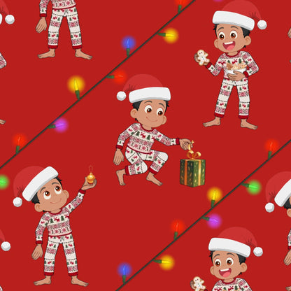 X-Mas Pajamas Gift Wrap