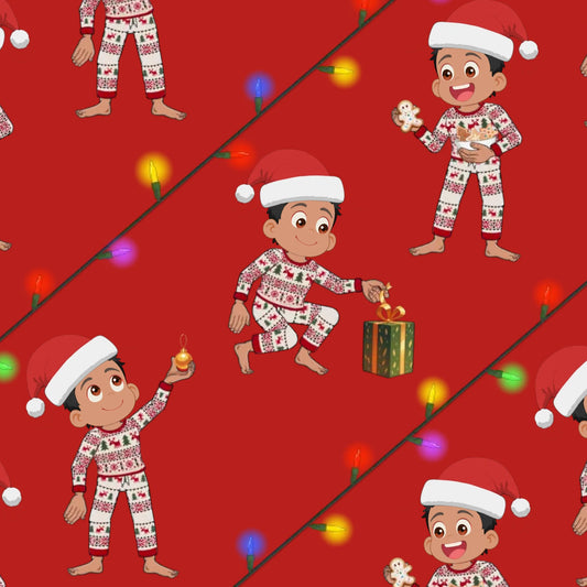 X-Mas Pajamas Gift Wrap